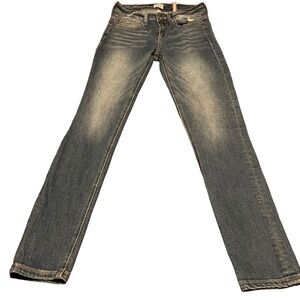 SNEAK PEEK Jeans Womens Size 1 Mid Rise Skinny Blue Wash Denim (56)